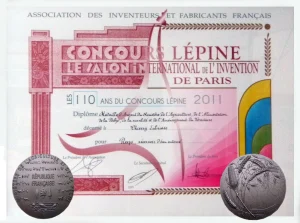 Médaille d'argent concours lepine - Association des inventeurs de France